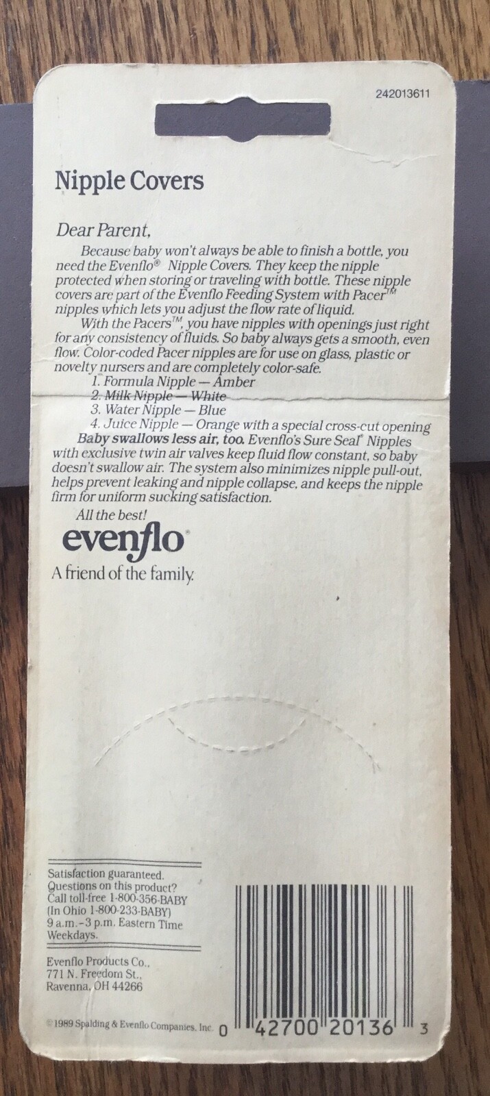 Vtg 1989 Evenflo Baby Bottle Nipple covers New Colored (Red~Pink~Purple)