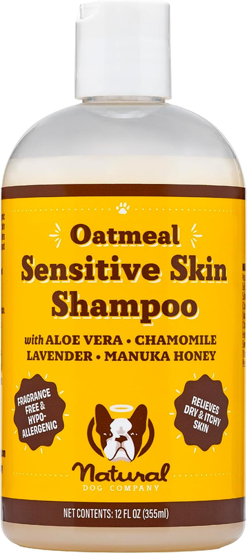 Oatmeal Shampoo for Dogs with Sensitive Skin, Ideal anti Itch Dog Shampoo and Pu
