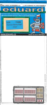 Eduard Painted Etch, Israeli Remove Before Flight Flags 1/72  73 380  ST