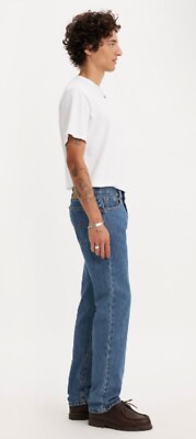 Levi's 505 Regular Fit Jeans Men's Stonewashed Blue Straight Fit Casual Pant