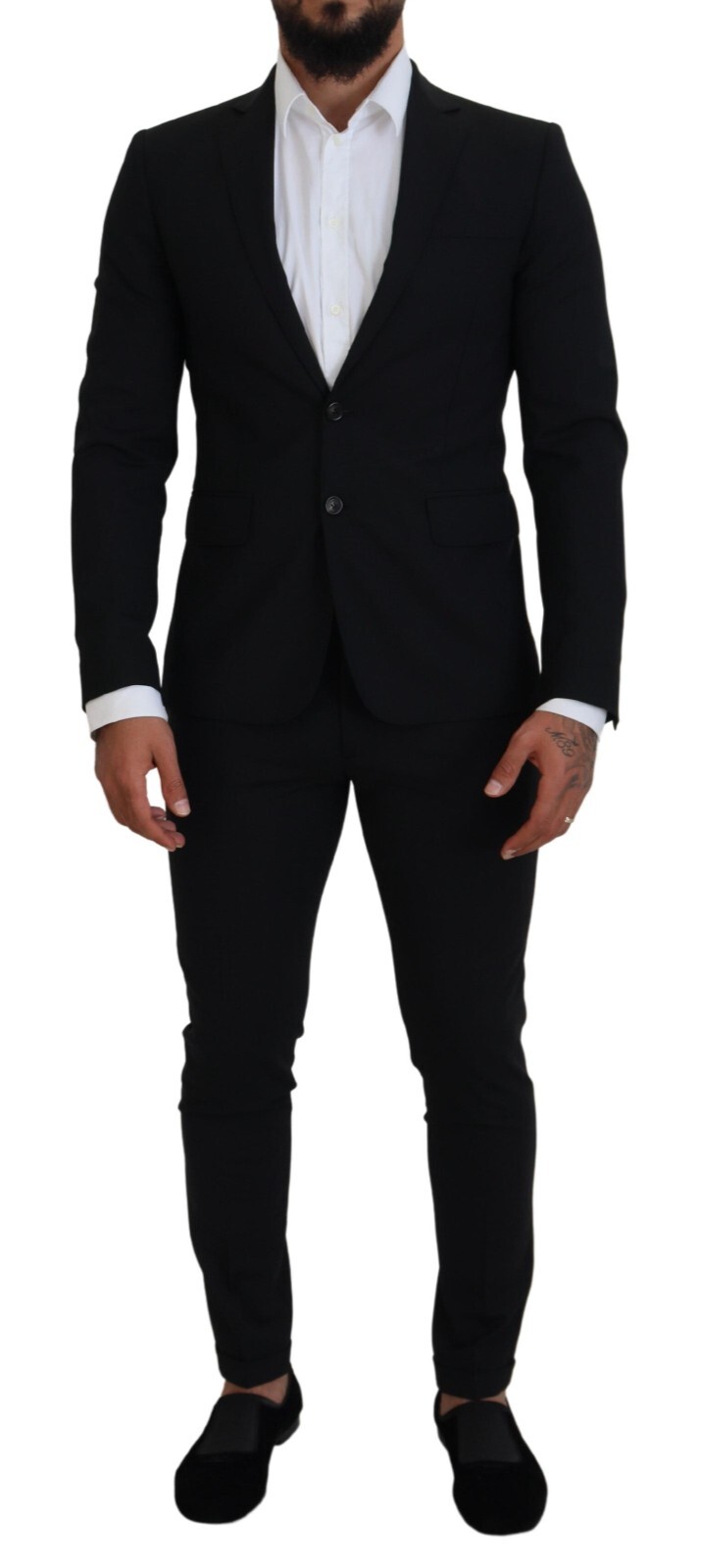 

DSQUARED2 Костюм из 2 предметов PARIS, черный шерстяной однобортный костюм IT48/US38/ 1750 долларов США
