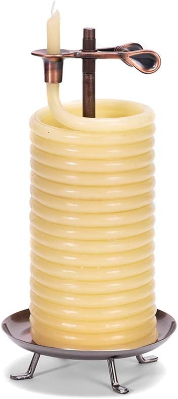 80-Hour Vertical Candle, Eco-Friendly Natural Beeswax with C