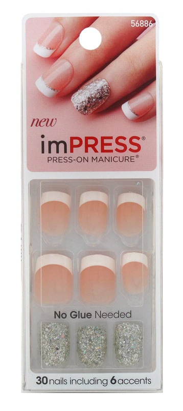 Press On Manicure One Step Gel 30 Nails Adhesive 56886