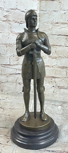 Art Deco Hot Cast by Lost wax Method Roman Warrior Soldier Bronze Sculpture Art
