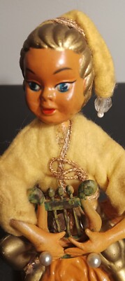 Vintage Tilso Pixie Sprite Gold Small 4'' Mid Century 