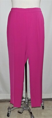 Vero Moda ''Agnes'' Fuchsia Ankle Pants Flat Front Elastic Back Poly-Crepe M NWT