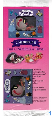Cinderella - Cheshire Cat - 2 Magnets in 1 - New, Still Sealed