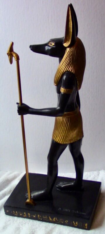 2006 Pacific Giftware LARGE ANUBIS STATUE #5277  16" - Ancient EGYPT