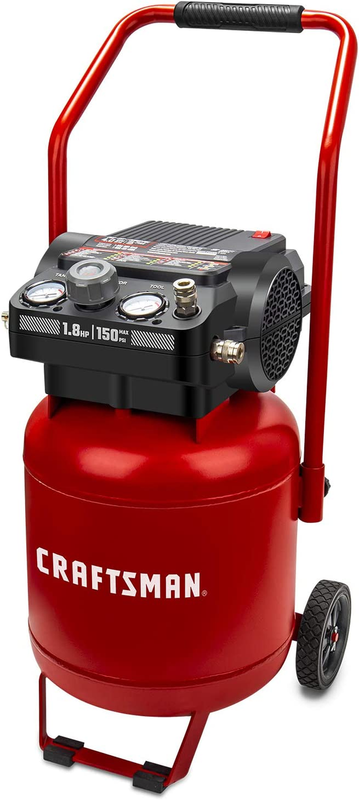 Air Compressor, 10 Gallon Peak 1.8 Horsepower Oil-Free Compr