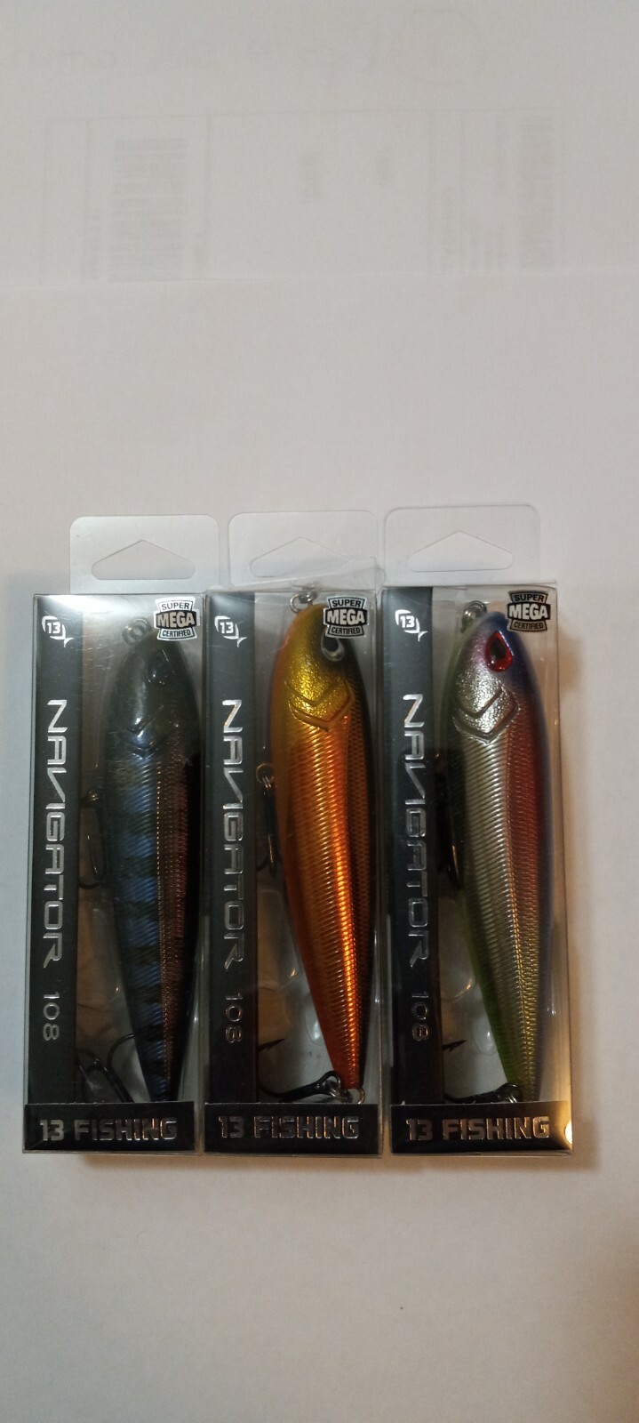 13 Fishing Navigator 108 Набор наживок для воды Pencil Top — 3 разных цвета — НОВИНКА!