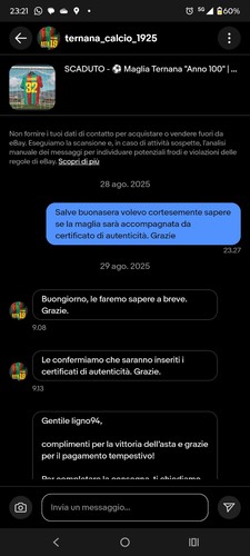 Foto dell'oggetto di un acquirente verificato