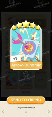 Arrow-Dynamic (Set 16): 5 Star   Mono Go Sticker   Please Read Description 
