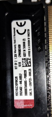 Kingston HyperX FURY HX316LC10FBK2/8 1.35 Volt DDR3L Memory RAM 