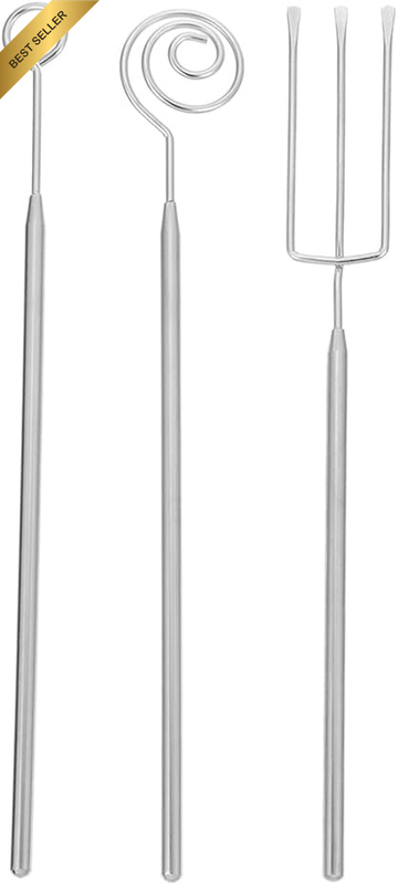 Stainless Steel Candy Dipping Tool Set 3 Piece Chocolate Dipping Forks for Candy
