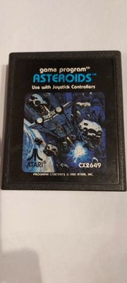 ASTEROIDS ATARI 2600 Vintage Video Game Cartridge 1981