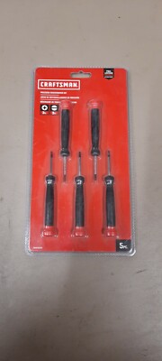 NEW CRAFTSMAN 5 PIECE PRECISION SCREWDRIVER SET  # CMHT65074