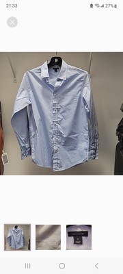  Tommy Hilfiger Long Sleeve Light Blue Button Down Shirt Boys Size 18 Worn Once