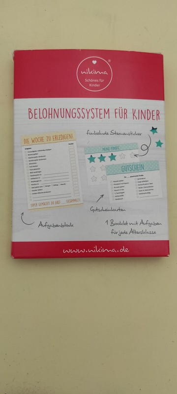 Nikima Belohnungssystem FÃ¼R Kinder
