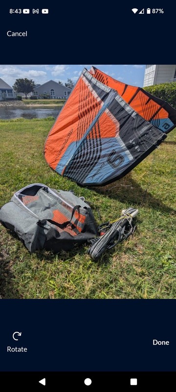 ***New*** 2020 6m Cabrihna Kite and Bar Kiteboarding With Replacement