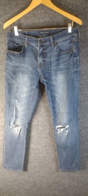 Aeropostale Flex Effects Super Skinny Men's Jeans Size 31 x 30 Distressed Blue