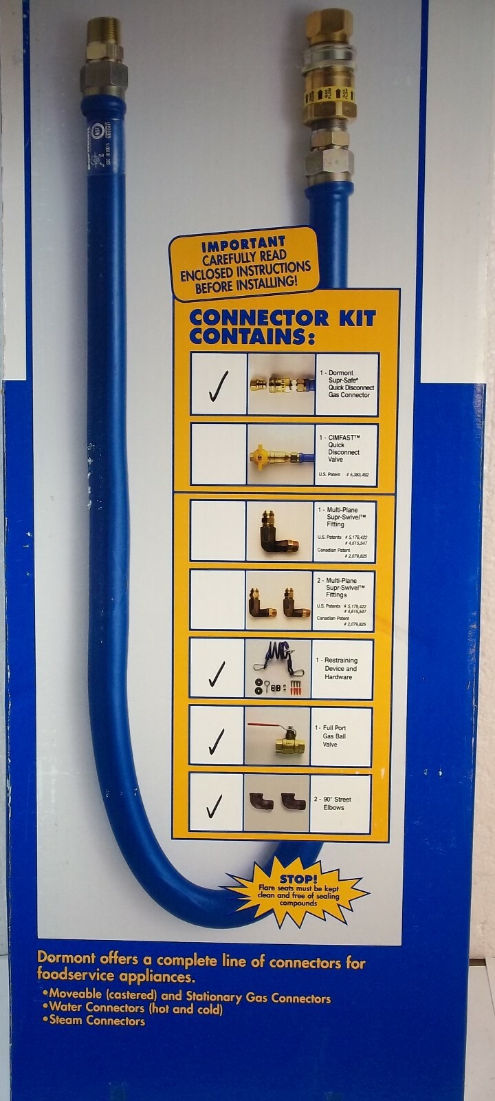Dormont Gas Connector Kit 1/2