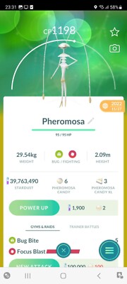 PVP BEAST!!!   LVL15 ULTRABEAST PHEROMOSA!!!   - PKMN GO!!! - NOT REGISTERED!