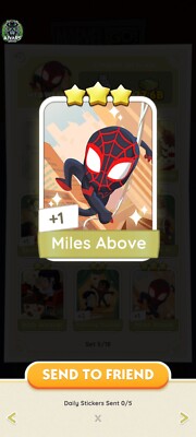 Monopoly Go 3 Stars   With The Name Of Miles Above With  Superfast Sending  