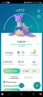 POKEMON GO -    Shiny Lapras with bow/ Go Fest 2024    