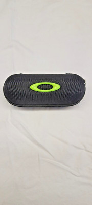 Oakley Ballistic Sunglasses Case Hard Shell with Zipper Black and Green