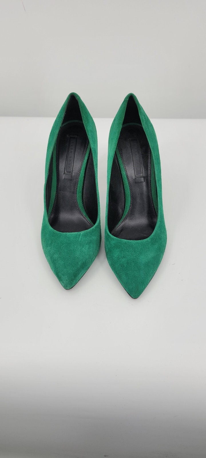 Hugo Boss Women Heel 7.5 Green Pump Slip On Stiletto Ultra