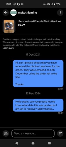 Item photo(s) from verified buyer