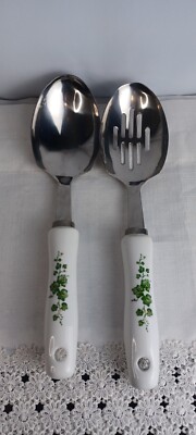 Corelle Coordinates Ivy Callaway Large Serving Spoon Set Slotted