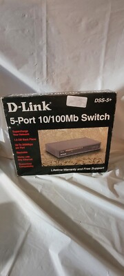 D-Link DSS-5+ Ver C3 5-Port External 10/100 Ethernet Switch - Never used!!!