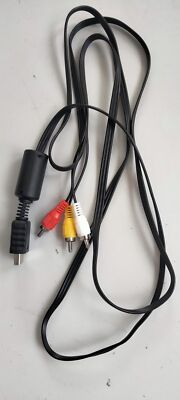 For Sony PS1 PS2 PS3 PS3 Slim 6 Feet AV to RCA Audio Video Composite Cable Cord