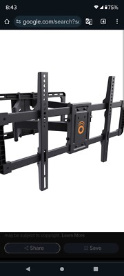ECHOGEAR Full Motion TV Wall Mount  Universal 42'' to 90'' TV. EGLF2-BK 