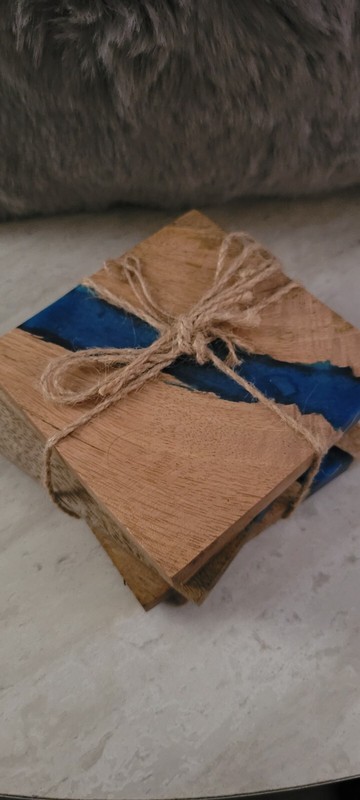 resin river coasters