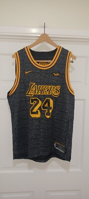 Nike Kobe Bryant #24 Lakers Wish Black Mamba Lore Authentic Jersey Sz 50 L