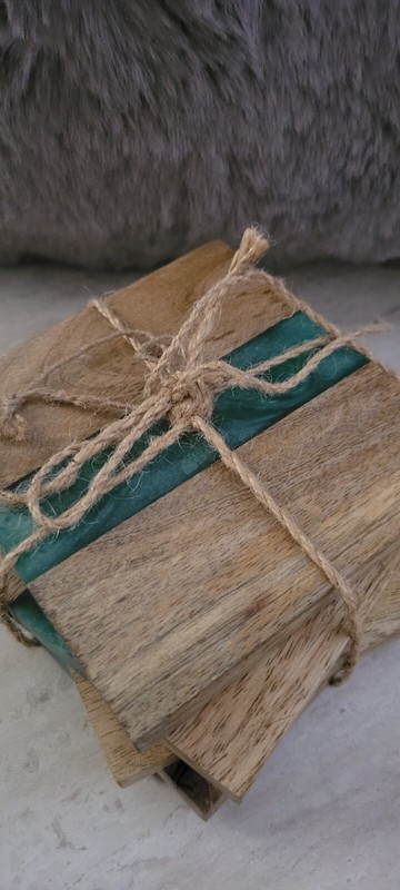 resin river coasters