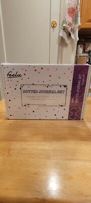 Feela Purple Dotted Journal Set A5 Notebook Purple 07 NEW