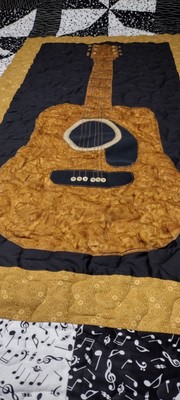 Full / Queen Size Guitar Quilt