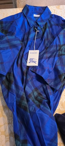 Pre-owned Burberry $950  Men Casual Shirt 2xl Limited Edition Authentic In Multicolor