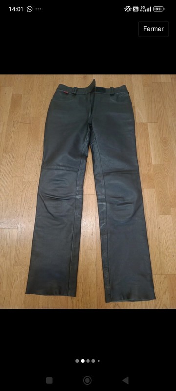 Pantalon Cuir Homme