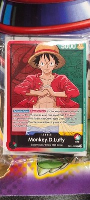 One Piece ! Deck Demo Luffy PRE ERRATA ! English OP01-003 sealed without booster
