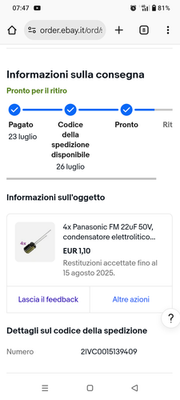 Foto dell'oggetto di un acquirente verificato