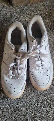 Nike Boys Shoes Air Force 1 314192-113 White Running Sneakers Sz 7Y