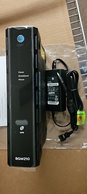 AT&T Arris BGW210-700 Gateway Wi-Fi Modem Router Broadband with AC and CAT5