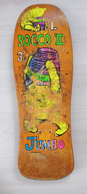 First Edition Santa Monica Airlines Steve Rocco Ii Jumbo Skateboard Deck Vintage