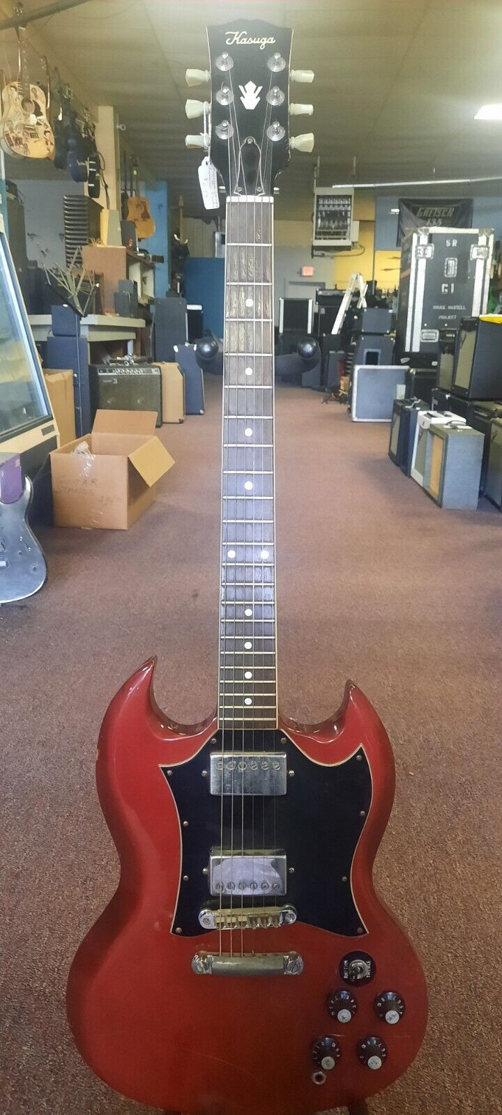 Kasuga SG Vintage Early 70's Red Electric Guitar *** FREE Kasuga SG Vintage Early 70's Red Electric Guitar *** FREE