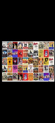 ZJNB Vintage Rock Wall Collage Kit, Rock Band Posters, Classic Retro Music...