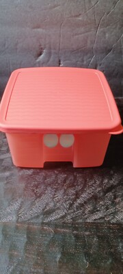 Tupperware 3993 FridgeSmart small container red or orange fridge